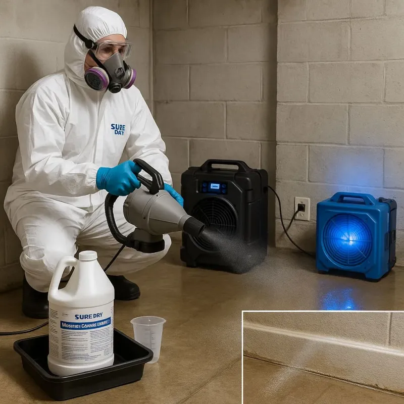 Sanitization and Odor Removal process in Allen Park, MI
